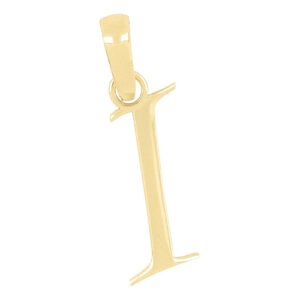 Dije inicial letra I oro 14k.