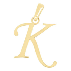 Dije inicial letra K oro 14k.