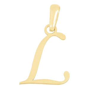 Dije inicial letra L oro 14k.