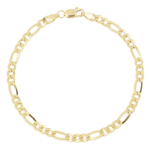Pulsera 3x1 0.2cm En Oro Amarillo 14k