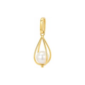 Dije Forma Gota Perla Oro 14k