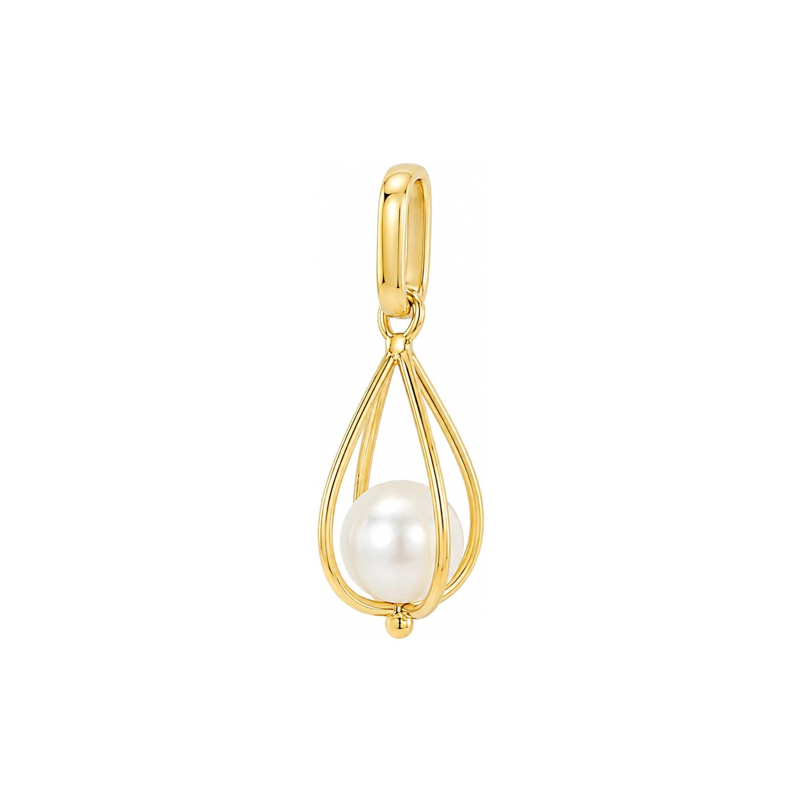 Dije Forma Gota Perla Oro 14k