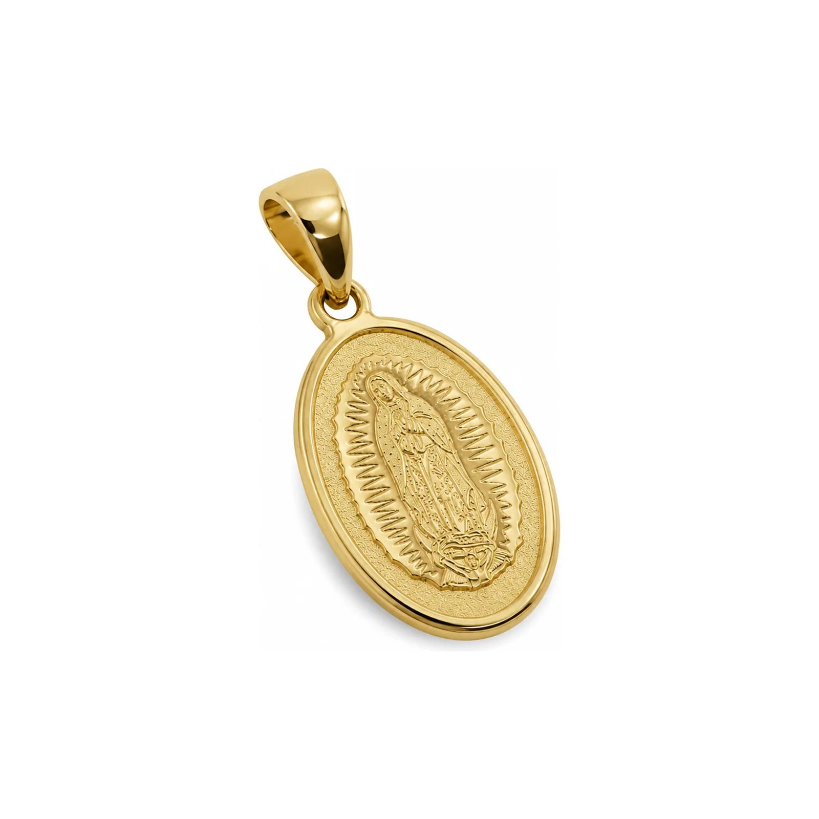 Dije Guadalupe Laser Oro 14k - Imagen 3