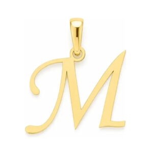 Dije Inicial M Lisa Oro 14k