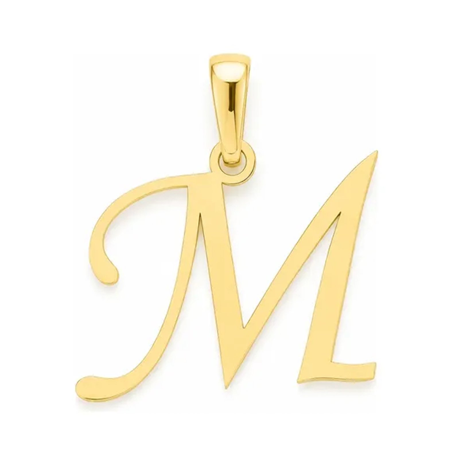 Dije Inicial M Lisa Oro 14k